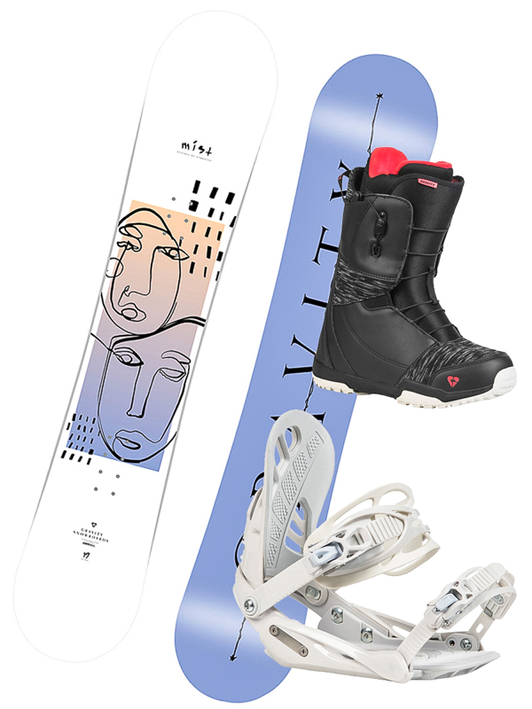 Gravity MIST 6 dámsky snowboard set