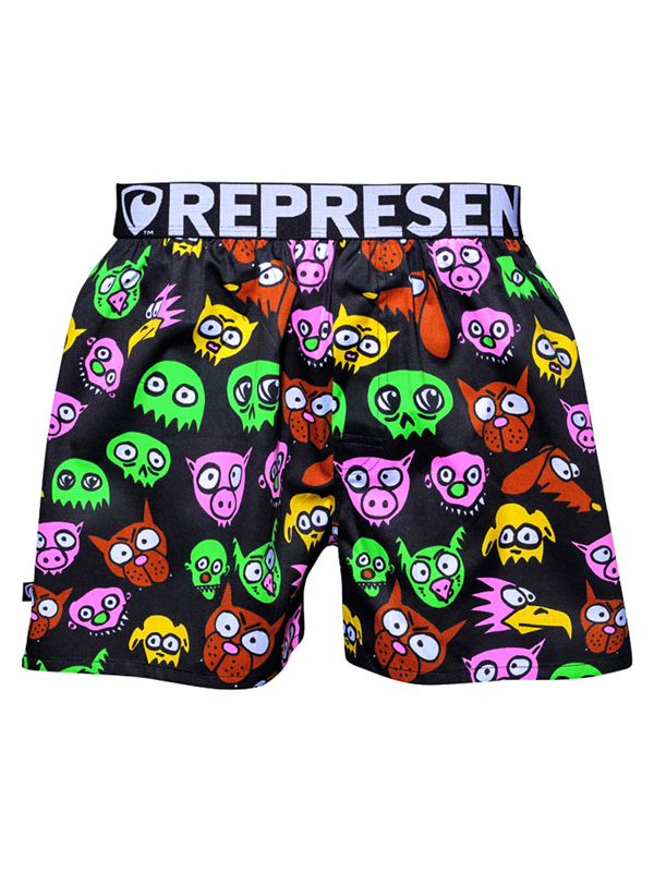 Represent MIKE WILD ANIMALS ČERNÁ pánske trenky - L