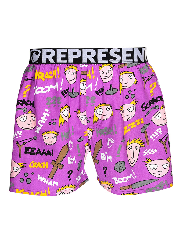 Represent MIKE TROUBLEMAKERS fialova pánske trenky - XXL