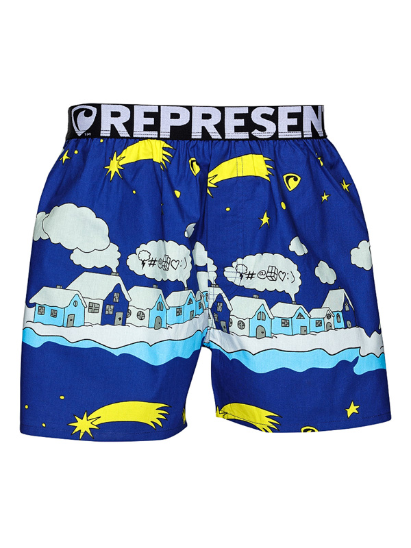 Represent MIKE HALELUJAH modra pánske trenky - L