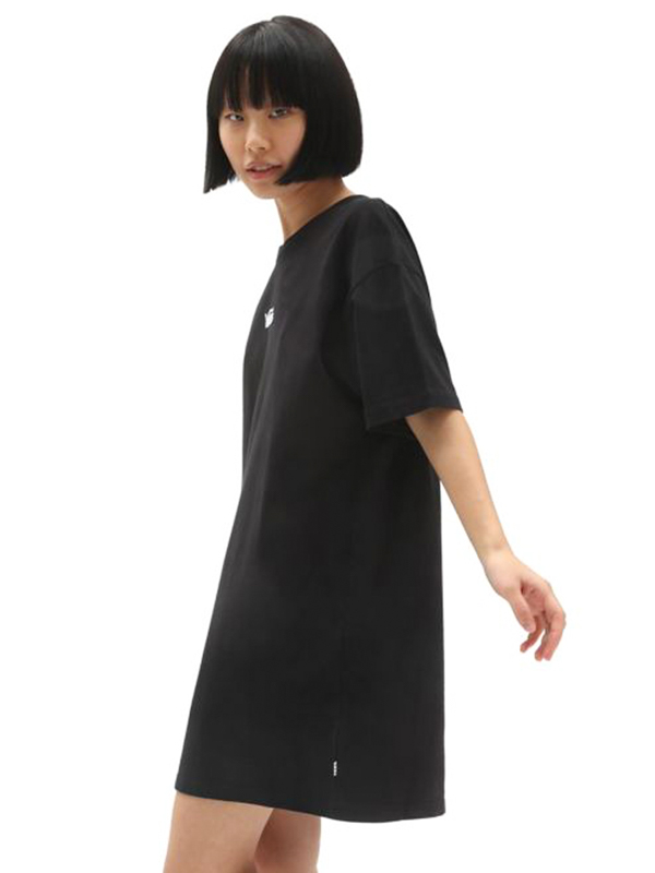 Vans CENTER VEE black plesové šaty krátke - XL