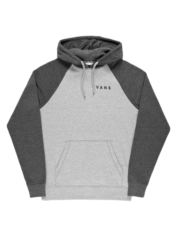 Vans ATHLETIC RAGLAN CEMENT HEATHER/BLACK HEAT pánska mikina cez hlavu - XL
