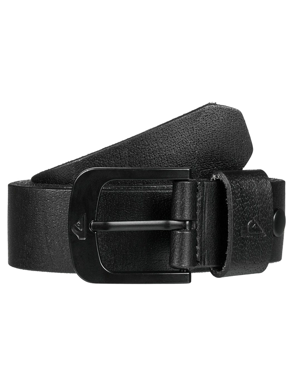 Quiksilver THE EVERYDAILY 3 black pánsky kožený opasok - L