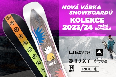 Nová várka snowboardů je skladem!
